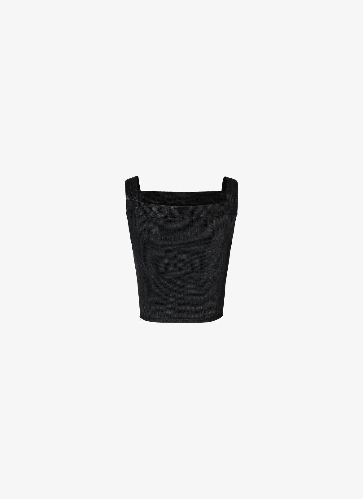 TOP SANS MANCHES RAFIA NOIR ALAÏA NOIR  TOP SANS MANCHES RAFIA NOIR